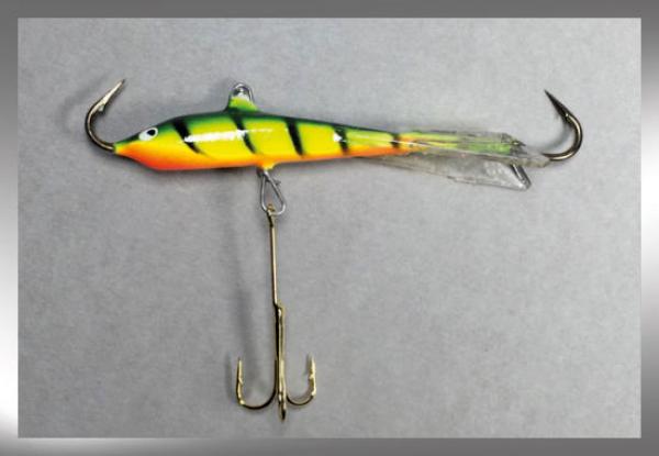 Jigger Größe 3 von Nils Master, Farbe: 170 Yellow Perch, Länge: 8 Zentimeter, Gewicht: 25 Gramm